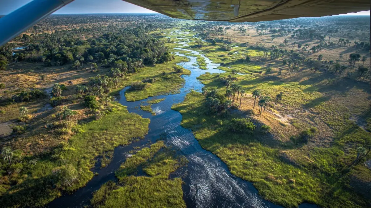 Aircraft Okavango Delta Botswana — Botswana Reise — Travel Buddies