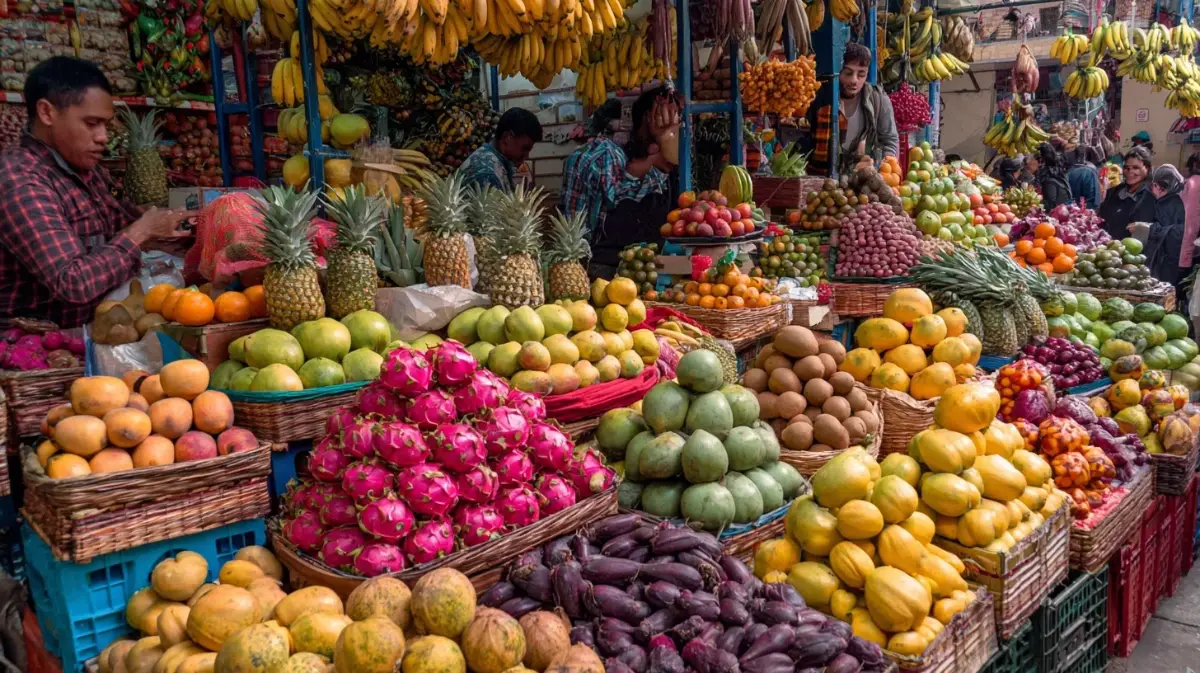 Fruit Market Bogota Colobia — Travel Buddies Individualreise