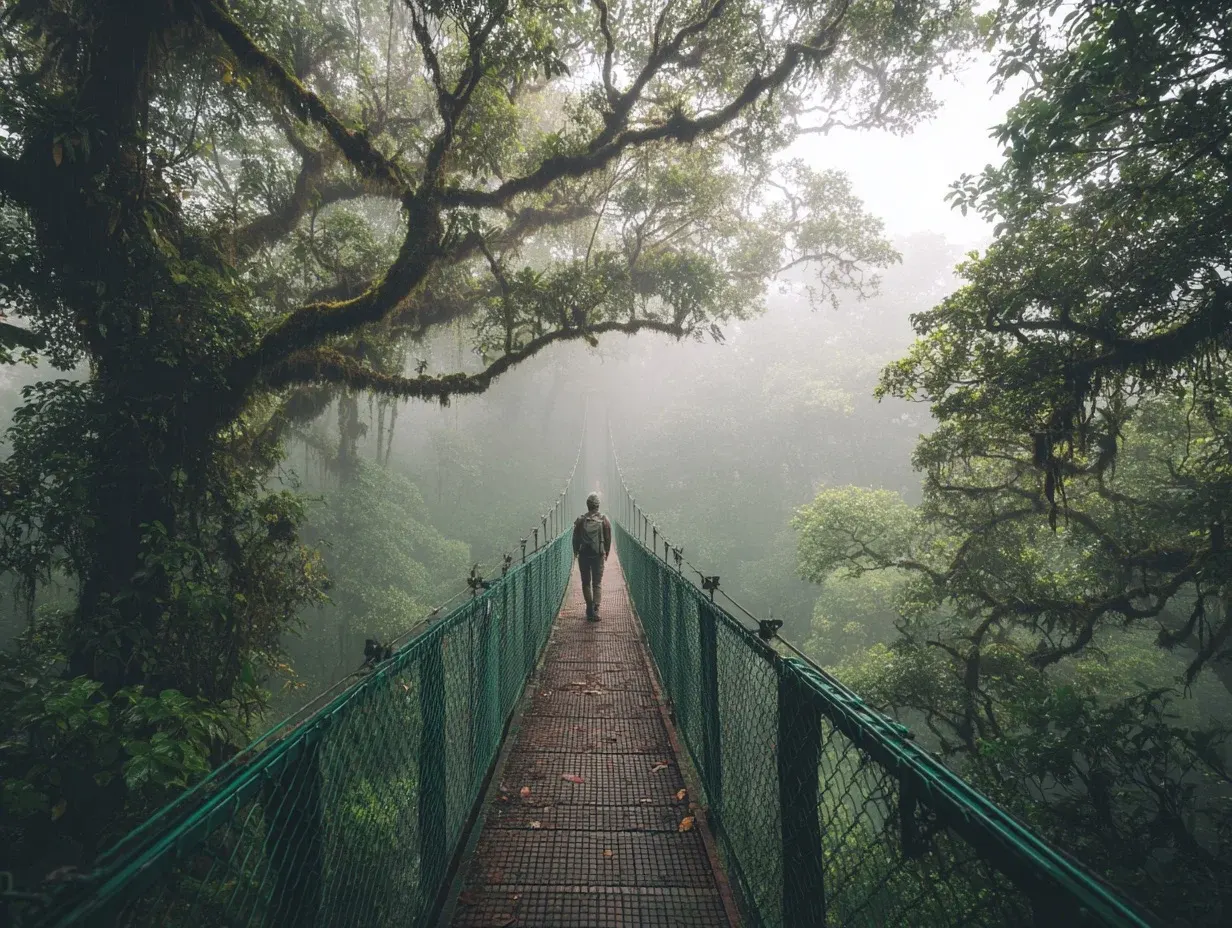 Monteverde Nebelwald Costa Rica Hängebrücke