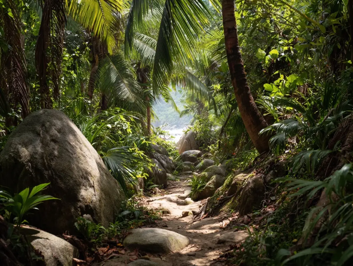 Jungle Trail Tayrona Colombia — Kolumbien Reise — Travel Buddies