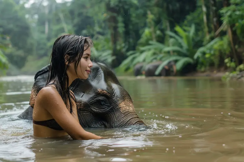 Elefanten Sanctuary Chiang Mai Thailand