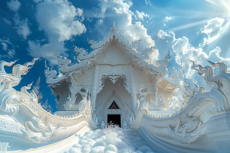 Weisser Tempel Chiang Rai Thailand