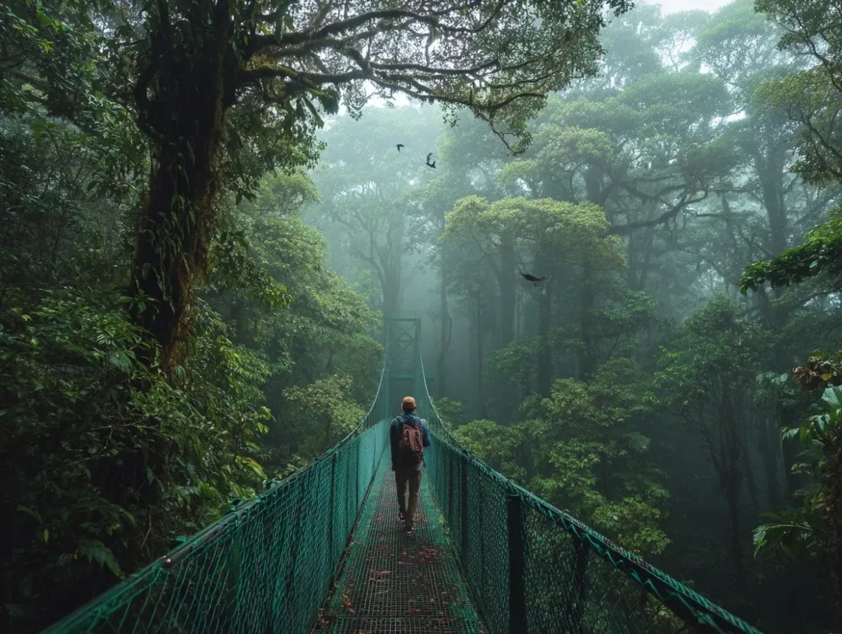 Monteverde Nebelwald Costa Rica Hängebrücke