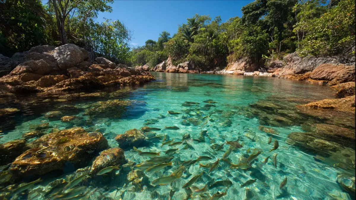 Snorkelling Piscina Colombia Tayrona — Kolumbien Reise — Travel Buddies