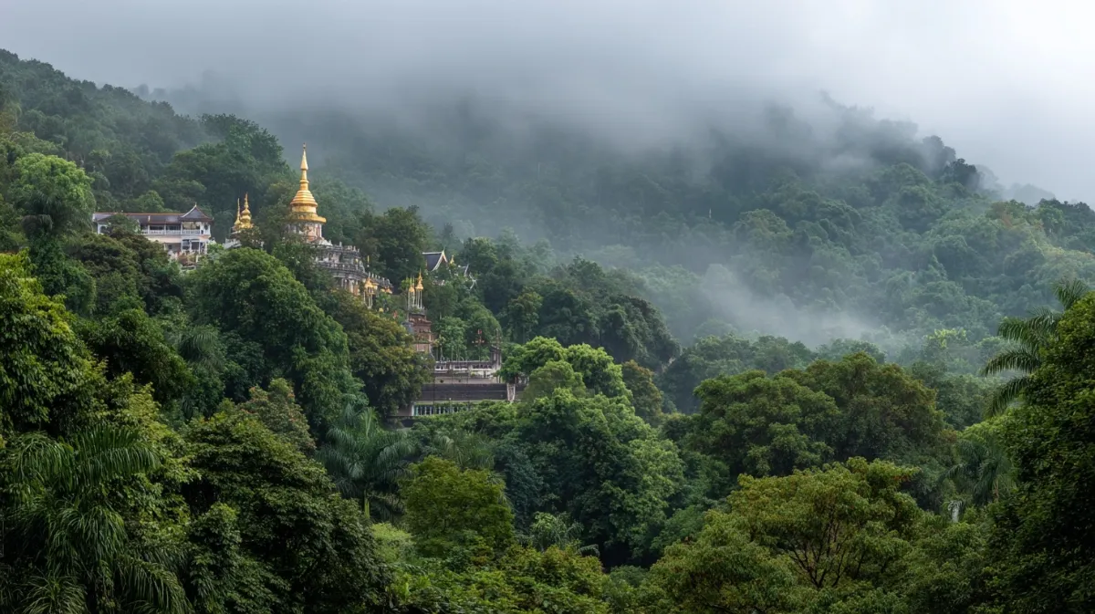 Doi Suthep Tempel über Chiang Mai Nordthailand