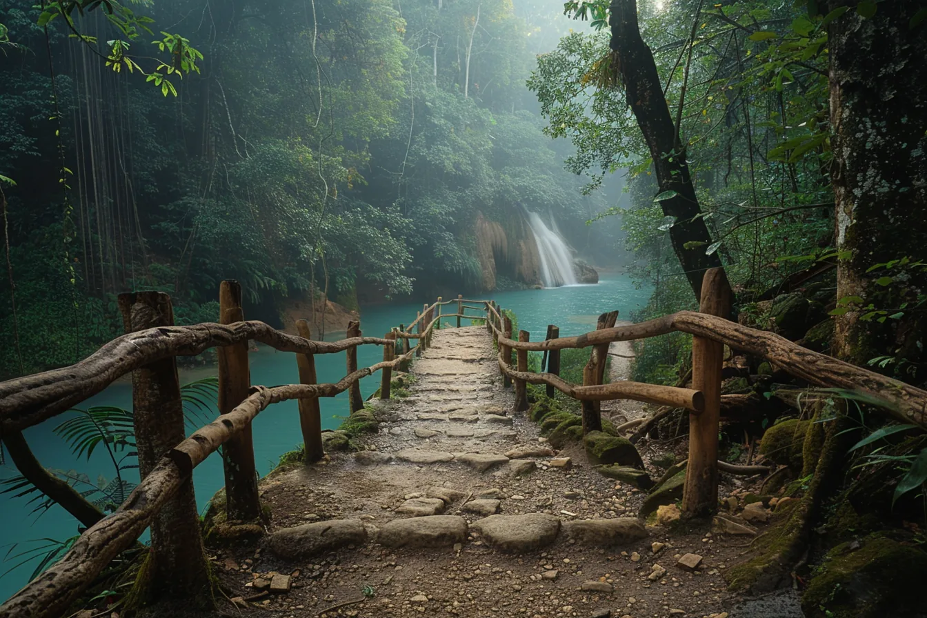 Kuang-Si-Wasserfall bei Luang Prabang Laos