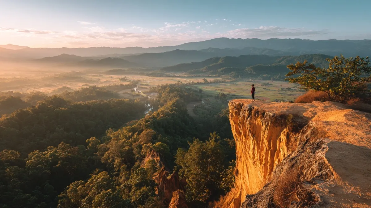 Pai Canyon bei Sonnenuntergang Nordthailand