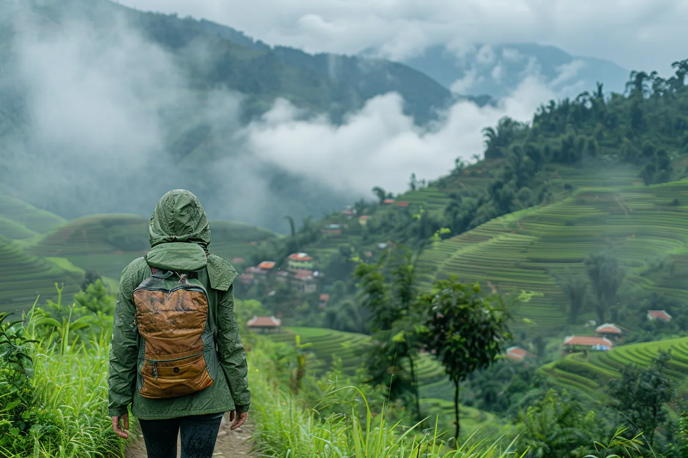Wanderung durch die Reisterrassen von Sapa Vietnam