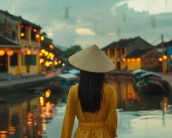 u6342594373_woman_in_traditional_Vietnamese_ao_dai_and_conica_8da46dd8-f70e-47e1-b689-75d3f292e955_3